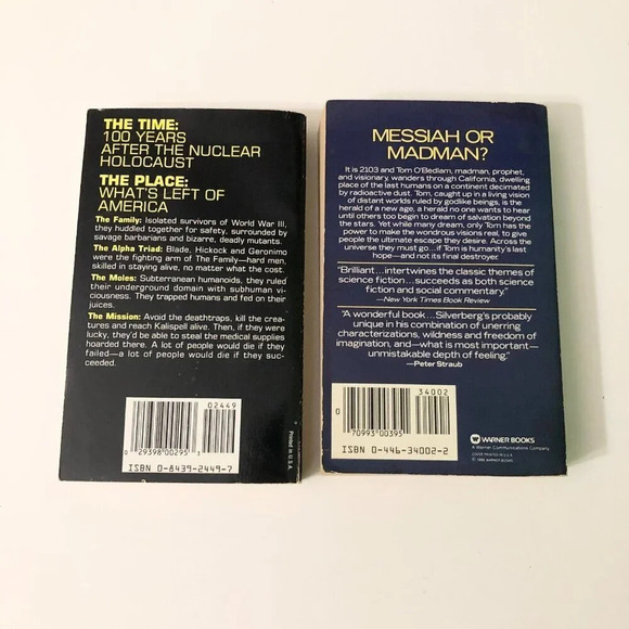 Vtg  David Robbins Endworld The Kalispell Run and Tom Obedlam Robert Silverberg - Picture 2 of 16